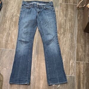 Citizens Of Humanity Low Rise Blue Boot Cut Jeans